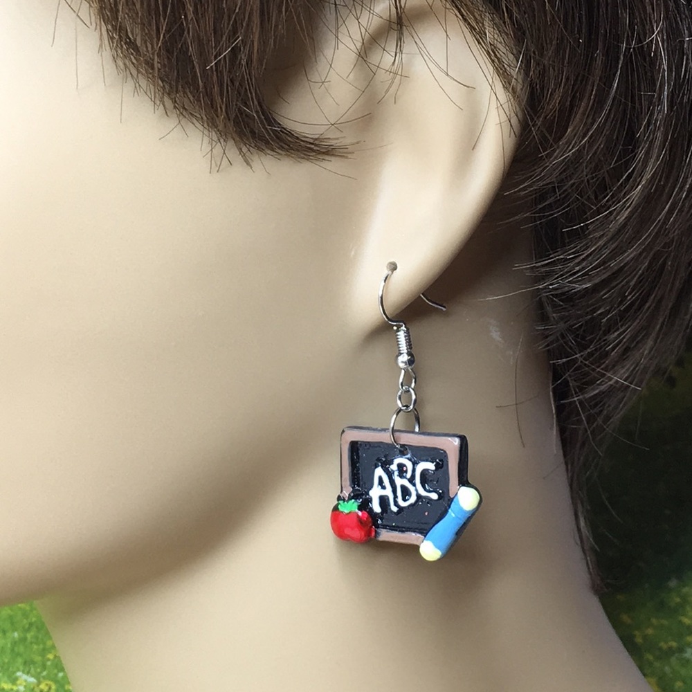 Teacher Earrings - Picture 7 of 7